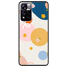 Ốp lưng dành cho Xiaomi Redmi Note 11 Pro 5G ( Bản Nội Địa ) mẫu Hoa Vòng Tròn
