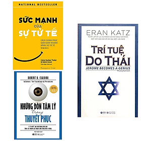 Combo 3 cuốn: Trí Tuệ Do Thái + Sức Mạnh Của Sự Tử Tế + Những Đòn Tâm Lý Trong Thuyết Phục ( Bộ sách tư duy-kỹ năng-thuyết phục hàng đầu)