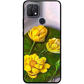Ốp lưng cho Oppo A15 - A15s - Oppo A35 4G - A17 - A17K - Oppo A57 - A95 5G - Sen Vàng Xanh - Hàng Chính Hãng