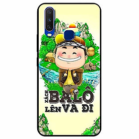 Ốp lưng in cho Vivo Y12, Vivo Y15, Vivo Y17 Mẫu Xách Balo Lên Nam