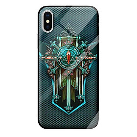 Ốp kính cường lực cho iPhone XS huy hiệu 6 - Hàng chính hãng