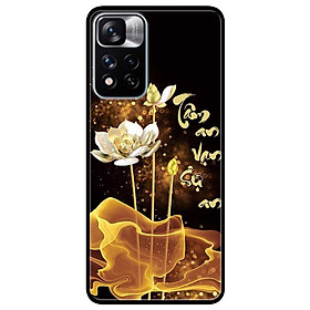 Ốp lưng dành cho Xiaomi Redmi Note 11 Pro 5G ( Bản Nội Địa ) mẫu Sen Vàng Tâm An