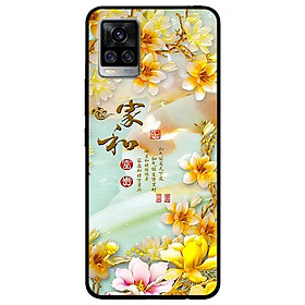 Ốp lưng dành cho Vivo V20 mẫu Chữ Hoa Vàng