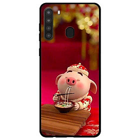 Ốp lưng dành cho Samsung Galaxy A21 mẫu Heo Ăn