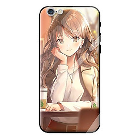 Ốp lưng kính cường lực cho iPhone 6s GIRL 124 - Hàng chính hãng