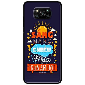 Ốp lưng dành cho Xiaomi Poco X3 mẫu Tính Tình Thời Tiếtt