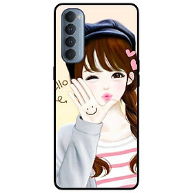 Ốp lưng dành cho Oppo Reno 4 Pro mẫu Hello Em Gái