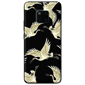 Ốp in cho Huawei Mate 20 Pro Hạc Nền Đen - Hàng chính hãng