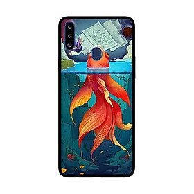 Ốp Lưng Dành Cho Samsung Galaxy A20s mẫu Cá Vàng Bơi - Hàng Chính Hãng