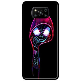 Ốp lưng dành cho Xiaomi Poco X3 mẫu Nhện Đen Mắt Trắng