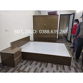 combo giường tủ quần áo tap đầu giường nhựa đài loan