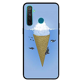 Ốp Lưng in cho Realme 5 Mẫu Kem Đại Dương - Hàng Chính Hãng