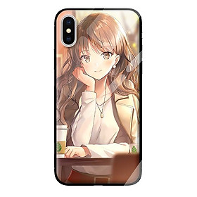 Ốp lưng kính cường lực cho iPhone XS MAX GIRL 124 - Hàng chính hãng
