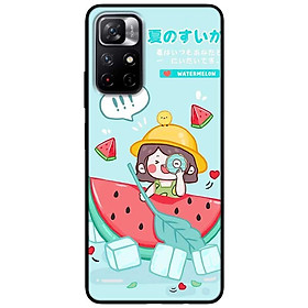Ốp lưng dành cho Xiaomi Redmi Note 11 5G - Redmi Note 11T - Redmi Note 11S mẫu Cô Gái Dưa Hấu