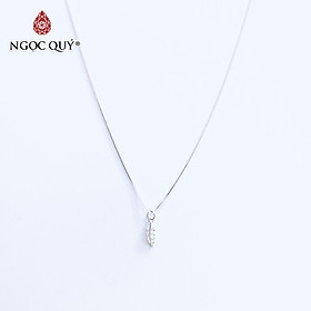 Dây chuyền bạc mặt chiếc lá - Ngọc Quý Gemstones