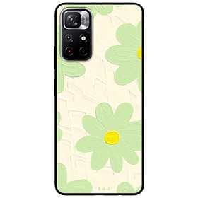 Ốp lưng dành cho Xiaomi Redmi Note 11 5G - Redmi Note 11T - Redmi Note 11S mẫu Hoa Xanh Nhuỵ Vàng