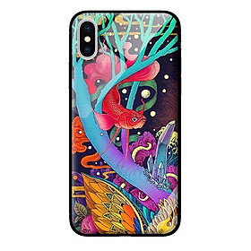 Ốp kính cường lực cho iPhone XS MAX Cá Rồng - Hàng chính hãng