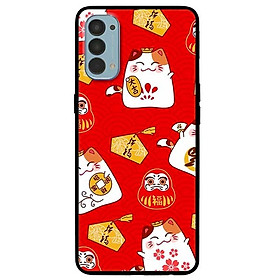 Ốp lưng dành cho Oppo Reno 4 mẫu Họa Tiết Mèo Đỏ
