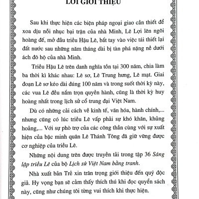 Lịch Sử Việt Nam Bằng Tranh - Tập 36 - Sáng Lập Triều Lê (Tái Bản 2023)