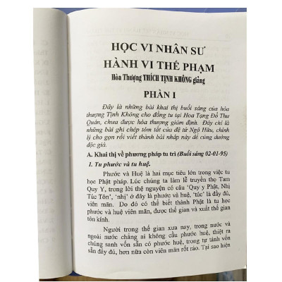 Sách - Học Vi Nhân Sư Hành Vi Thế Phạm - Chính Thông Book