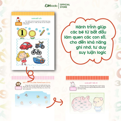 Sách Toán cho bé, Phát triển tiềm năng toán học cho trẻ - Toán  học cho trẻ mẫu giáo - Lớp mầm 1 (Tái bản 2021)- 2HBooks