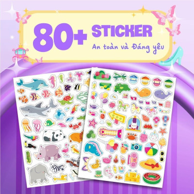 Sách - Trò Chơi Đóng Vai Công Chúa Nhỏ Mika - Du Lịch Vui Vẻ - Bóc Dán 80+ Sticker Đa Dạng Cho Bé Gái - Megabook