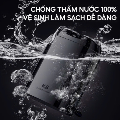 Máy cạo râu mini Enchen K8, chống nước, thiết kế đẹp, sang trọng và nhỏ gọn - Hàng chính hãng