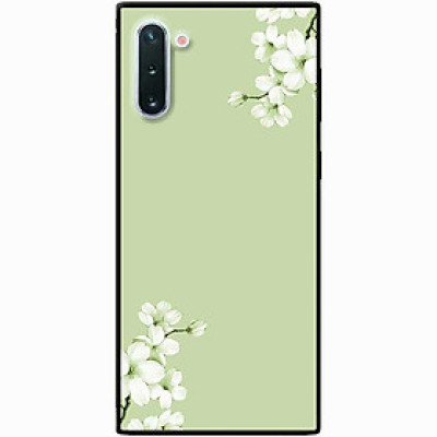 Ốp lưng cho Samsung Note 10 - Note 10 Plus - Note 20 - Note 20 Ultra - Hoa Trắng Xanh - Hàng Chính Hãng
