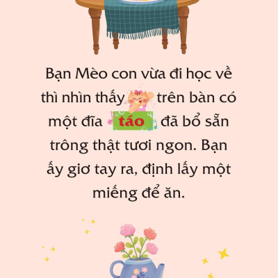 Sách Truyện Tranh Song Ngữ Việt Anh Cho Bé - Rửa Tay Sạch Sẽ Mạnh Khỏe An Toàn