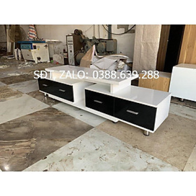 Kệ tivi thông minh kéo ra 2 đầu tăng giảm kích thước, dài 1,6m kéo ra được 2,2m, loại 4 ngăn kéo có tay co