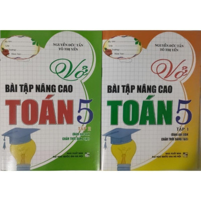 Sách - Combo Vở Bài Tập Nâng Cao Toán 5 Tập 1 + 2 (Bám Sát SGK Chân Trời Sáng Tạo) (Bộ 2 Cuốn) (HA-MK1)