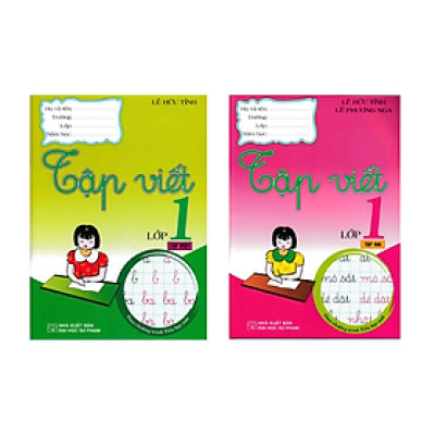 Sách - Combo Tập Viết Lớp 1 - Tập 1 + 2 (Theo Chương Trình Tiểu Học Mới)