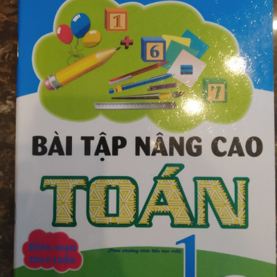 Sách - Combo Bài Tập Nâng Cao Toán 1 - Biên soạn theo tuần (Chương trình tiểu học mới)