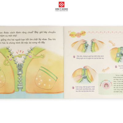 Sách - Con là trợ thủ làm việc nhà ( nuôi dưỡng tính tự lập và tính cách tốt cho trẻ) Đinh Tị Books