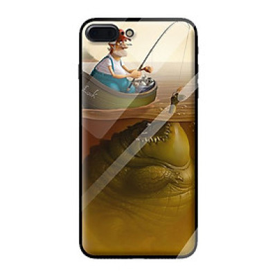 Ốp lưng kính cường lực cho iPhone 7 Plus CÁ SẤU - Hàng chính hãng