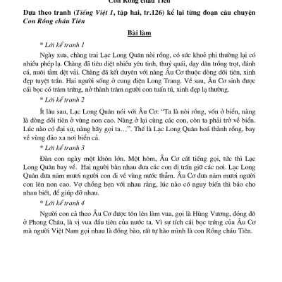Tuyển Chọn Những Bài Văn Kể Chuyện Lớp 2 (Tái Bản)