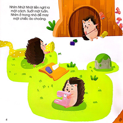 Vun Đắp Tâm Hồn: Chuyện Ở Rừng Vi Vu - Nhím Nhút Nhát Và Bộ Lông Nhọn Hoắt