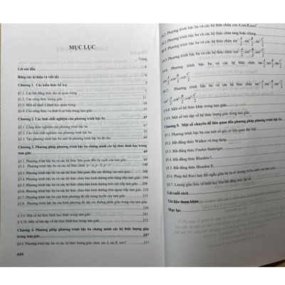 Sách - Phương trình bậc ba với các hệ thức hình học và lượng giác trong tam giác