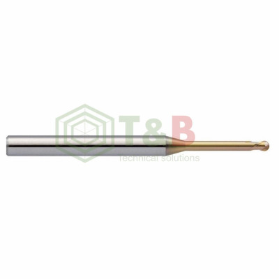 Dao Cầu Cổ Dài R0.2 x 2 x 45 L Union Tool Model HSLB2004-020,Dao phay ngón gia công sau nhiệt