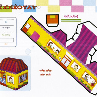 Cắt Và Dán  Hình 3D - Bé Khéo Tay - Hoạt Hình Hấp Dẫn