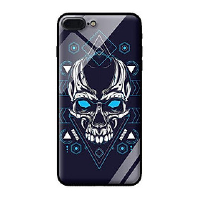 Ốp lưng kính cường lực cho iPhone 7 Plus Đầu Lâu - Hàng chính hãng