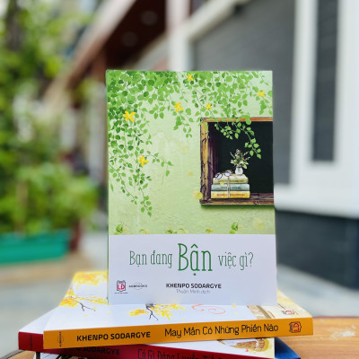 Combo Sách An Trú Trong Hiện Tại - Sách Phật Giáo, Nghệ Thuật, Văn Hóa Tác Giả Khenpo Sodargye ( Tặng ảnh Kinh Hạnh Phúc ) - Hiệu Sách Genbooks, bìa mềm, in màu