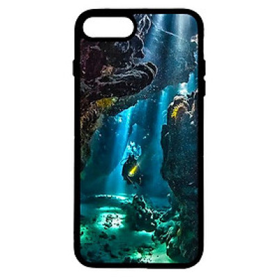 Ốp lưng cho điện thoại Iphone 8 Plus biển và cá (5) - Hàng chính hãng