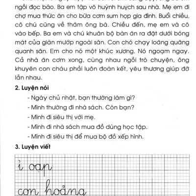 Vở Luyện Tập Tiếng Việt 1 Tập 2(Theo Chương Trình Tiểu Học Mới Định Hướng Phát Triển Năng Lực) ( Tái Bản)