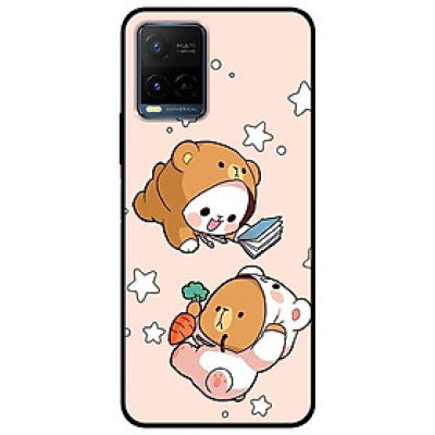 Ốp lưng dành cho Vivo Y21 - Vivo Y21s mẫu Hai Chú Gấu Bay