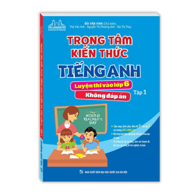 Sách - Luyện Chuyên Sâu Bộ Đề Thi Tiếng Anh Vào Lớp 6 + Trọng Tâm Kiến Thức Tiếng Anh Luyện Thi Vào Lớp 6 - Combo 2 Tập - Minh Thắng