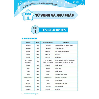 Sách - Global Success - Bộ Đề Kiểm Tra Định Kỳ 4 Kỹ Năng Tiếng Anh Lớp 8 - Có Đáp Án - Tập 1 - Minh Thắng