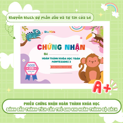 Học Toán Montessori 3 ( Phát triển trí tuệ 4+)