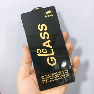 Kính cường lực cho Xiaomi K40 Gaming , K50 Gaming , Poco F3 GT, F4 GT full màn hình OG cao cấp( hàng chính hãng)