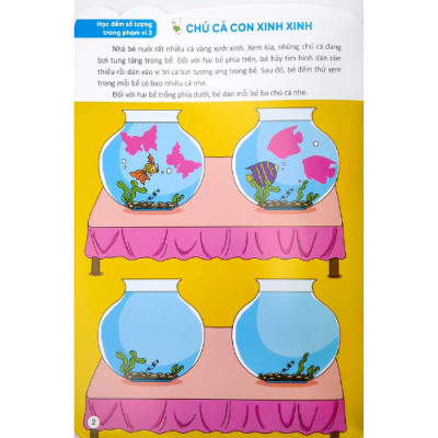 Bóc Dán Hình Thông Minh Phát Triển Khả Năng Tư Duy Toán Học IQ EQ CQ (3-4 Tuổi) - 178 Sticker (Quyển 1)